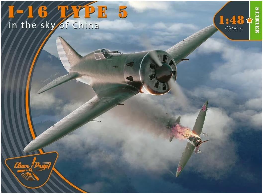 Clear Prop Models 1/48 I-16 Type 5 In The Sky of China 48013